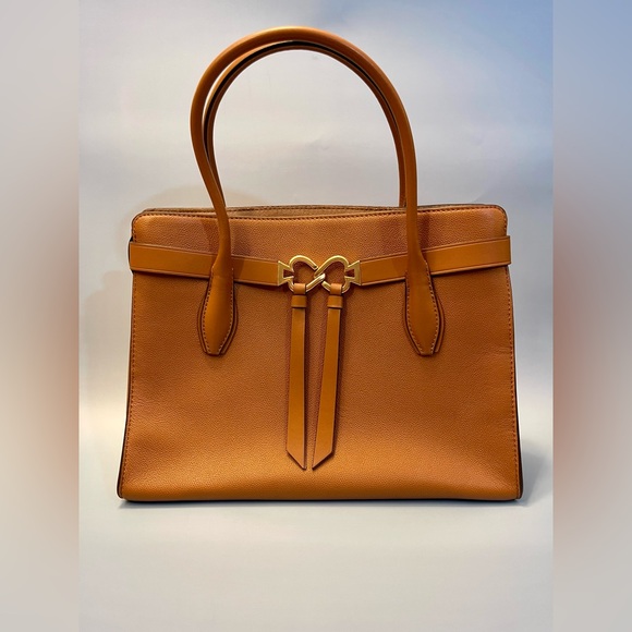 kate spade Handbags - Kate Spade Tan Satchel Bag EUC